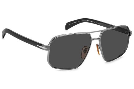 Слънчеви очила David Beckham DB7102/S 85K/M9 Polarized Пилотни Сребърна