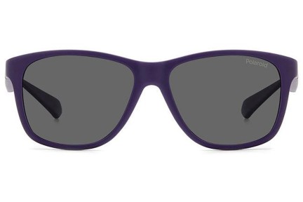 Слънчеви очила Polaroid Junior PLD8052/S 80Z/M9 Polarized Квадратни Виолетова