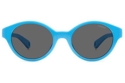 Слънчеви очила Polaroid Junior PLDK007/S MVU/M9 Polarized Овални Синя