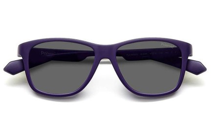 Слънчеви очила Polaroid Junior PLD8052/S 80Z/M9 Polarized Квадратни Виолетова