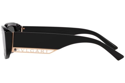 Слънчеви очила Bvlgari BV8259 501/T3 Polarized Правоъгълни Черна