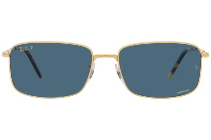 Слънчеви очила Ray-Ban RB3717 9196S2 Polarized Правоъгълни Златна