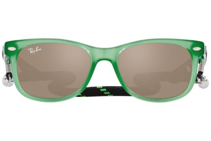 Слънчеви очила Ray-Ban Junior New Wayfarer Junior RJ9052S 71465A Квадратни Зелена