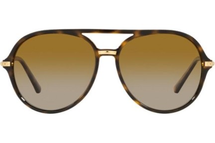 Слънчеви очила Dolce & Gabbana DG6159 502/T5 Polarized Пилотни Хавана