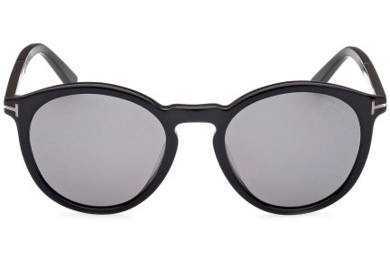 Слънчеви очила Tom Ford FT1021-N 01D Polarized Заоблени Черна