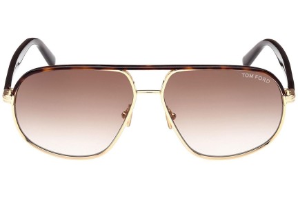 Слънчеви очила Tom Ford FT1019 30F Пилотни Хавана