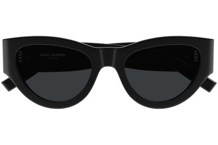 Слънчеви очила Saint Laurent SLM94 001 Око на котка Черна