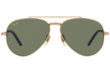 Слънчеви очила Ray-Ban Aviator Titanium Titanium Collection RB8225 313852 Пилотни Златна