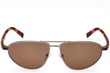 Слънчеви очила Timberland TB9324 08H Polarized Пилотни Сребърна