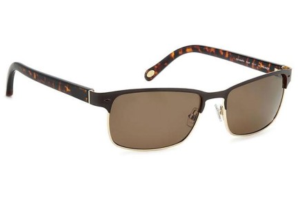 Слънчеви очила Fossil FOS3000/P/S 09Q/SP Polarized Квадратни Кафява