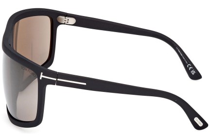 Слънчеви очила Tom Ford Clint 2 FT1066 02L Flat Top Черна