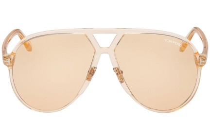 Слънчеви очила Tom Ford Bertrand FT1061 45E Пилотни Кафява