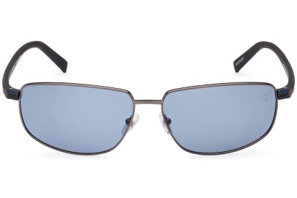 Слънчеви очила Timberland TB9325 08D Polarized Правоъгълни Сребърна