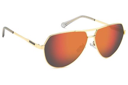 Слънчеви очила Polaroid PLD2145/G/S/X J5G/OZ Polarized Пилотни Златна