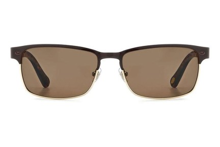 Слънчеви очила Fossil FOS3000/P/S 09Q/SP Polarized Квадратни Кафява