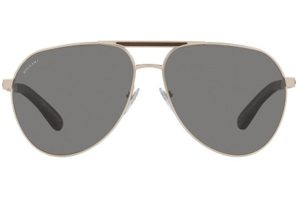 Слънчеви очила Bvlgari BV5055K 200781 Polarized Пилотни Сребърна