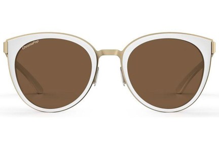 Слънчеви очила Smith SOMERSET VK6/SP Polarized Око на котка Бяла