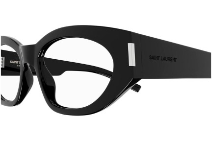 Очила Saint Laurent SL638OPT 001 blue-light [non-prescription] Око на котка Черна