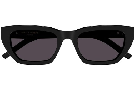 Слънчеви очила Saint Laurent SLM127/F 001 Око на котка Черна