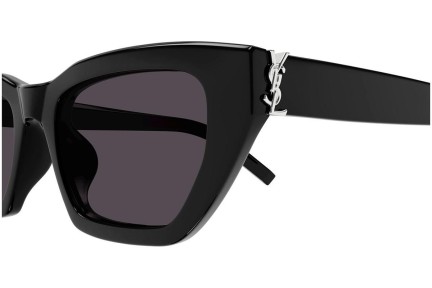 Слънчеви очила Saint Laurent SLM127/F 001 Око на котка Черна