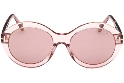 Слънчеви очила Tom Ford Seraphina FT1088 72Z Заоблени Розова