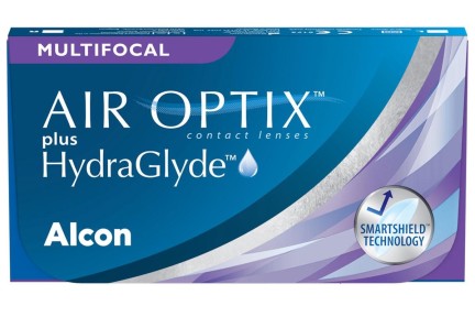 Контактни лещи Месечни Air Optix plus HydraGlyde Мултифокални (6 лещи)