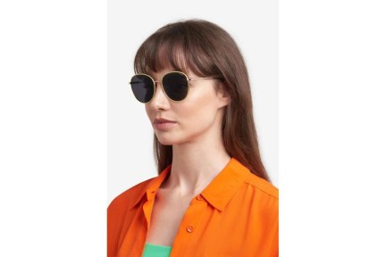 Слънчеви очила Polaroid PLD6215/S/X DYG/M9 Polarized Заоблени Златна