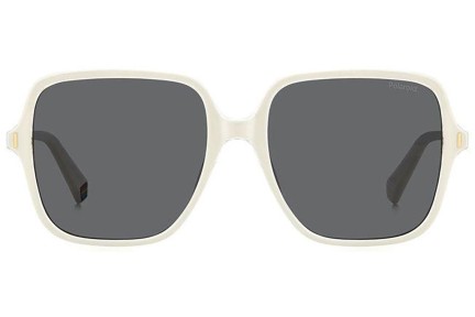 Слънчеви очила Polaroid PLD6219/S VK6/M9 Polarized Квадратни Бяла