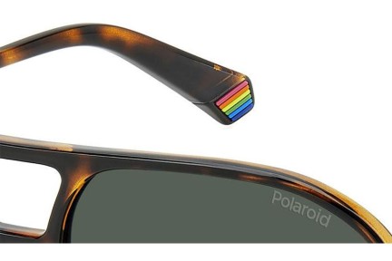 Слънчеви очила Polaroid PLD6217/S 086/UC Polarized Квадратни Хавана