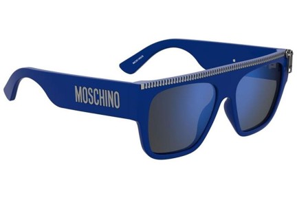 Слънчеви очила Moschino MOS165/S PJP/XT Flat Top Синя