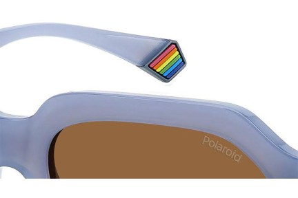 Слънчеви очила Polaroid PLD6212/S/X MVU/HE Polarized Правоъгълни Синя