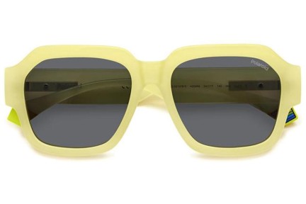 Слънчеви очила Polaroid PLD6212/S/X 40G/M9 Polarized Правоъгълни Жълта