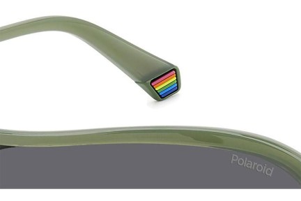 Слънчеви очила Polaroid PLD6216/S 1ED/M9 Polarized С единични стъкла | Shield Зелена