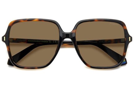 Слънчеви очила Polaroid PLD6219/S 086/SP Polarized Квадратни Хавана