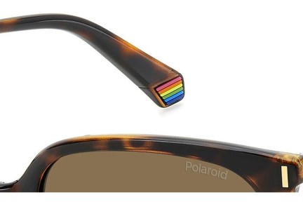 Слънчеви очила Polaroid PLD6218/S 086/SP Polarized Квадратни Хавана