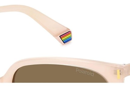 Слънчеви очила Polaroid PLD6218/S 35J/SP Polarized Квадратни Розова