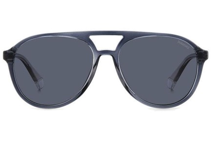 Слънчеви очила Polaroid PLD4162/S 09V/C3 Polarized Пилотни Сива