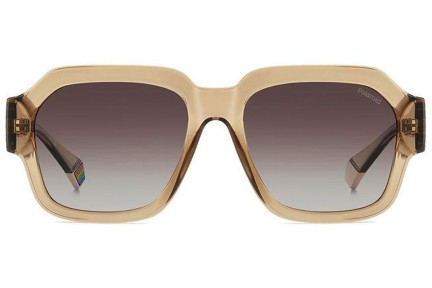 Слънчеви очила Polaroid PLD6212/S/X 10A/LA Polarized Правоъгълни Бежова