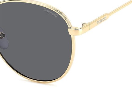 Слънчеви очила Polaroid PLD6215/S/X 2F7/M9 Polarized Заоблени Златна