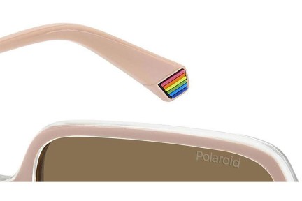 Слънчеви очила Polaroid PLD6219/S 35J/SP Polarized Квадратни Розова