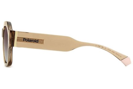 Слънчеви очила Polaroid PLD6212/S/X 10A/LA Polarized Правоъгълни Бежова