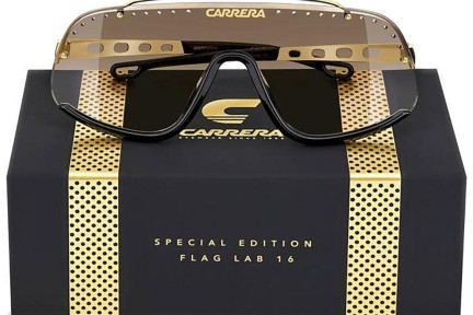 Слънчеви очила Carrera FLAGLAB16 FG4/86 С единични стъкла | Shield Златна