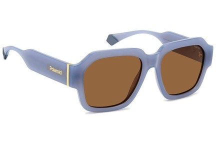 Слънчеви очила Polaroid PLD6212/S/X MVU/HE Polarized Правоъгълни Синя