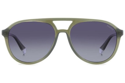 Слънчеви очила Polaroid PLD4162/S 1ED/WJ Polarized Пилотни Зелена