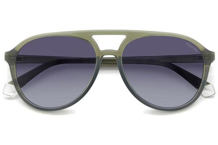 Слънчеви очила Polaroid PLD4162/S 1ED/WJ Polarized Пилотни Зелена