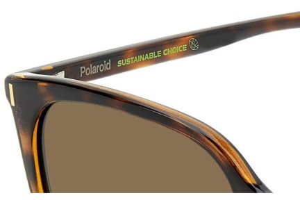 Слънчеви очила Polaroid PLD6218/S 086/SP Polarized Квадратни Хавана