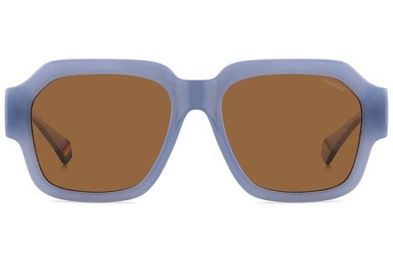 Слънчеви очила Polaroid PLD6212/S/X MVU/HE Polarized Правоъгълни Синя