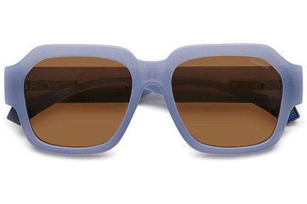 Слънчеви очила Polaroid PLD6212/S/X MVU/HE Polarized Правоъгълни Синя