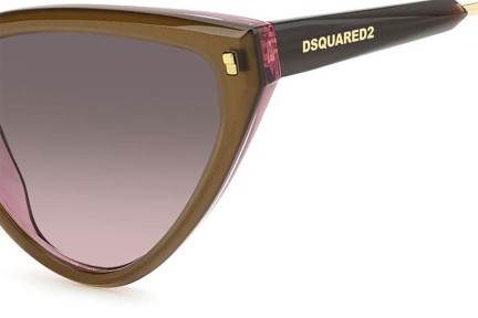 Слънчеви очила Dsquared2 D20134/S HKL/M2 Око на котка Кафява