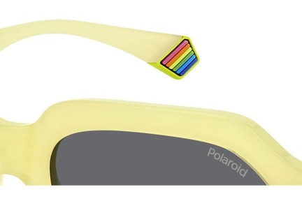 Слънчеви очила Polaroid PLD6212/S/X 40G/M9 Polarized Правоъгълни Жълта